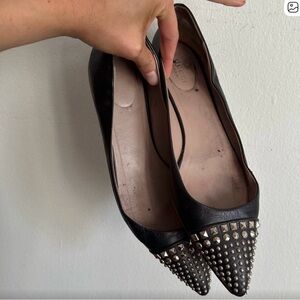 Gucci Black Studded Flats with lots of life left. Size 40 (fits 9.5-10)